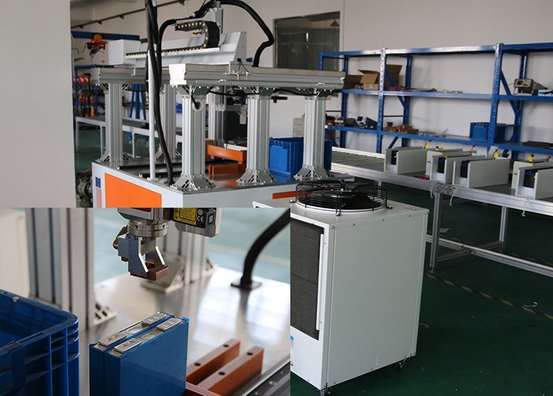 Automated laser welding line for prismatic LiFePO4 cell assembly