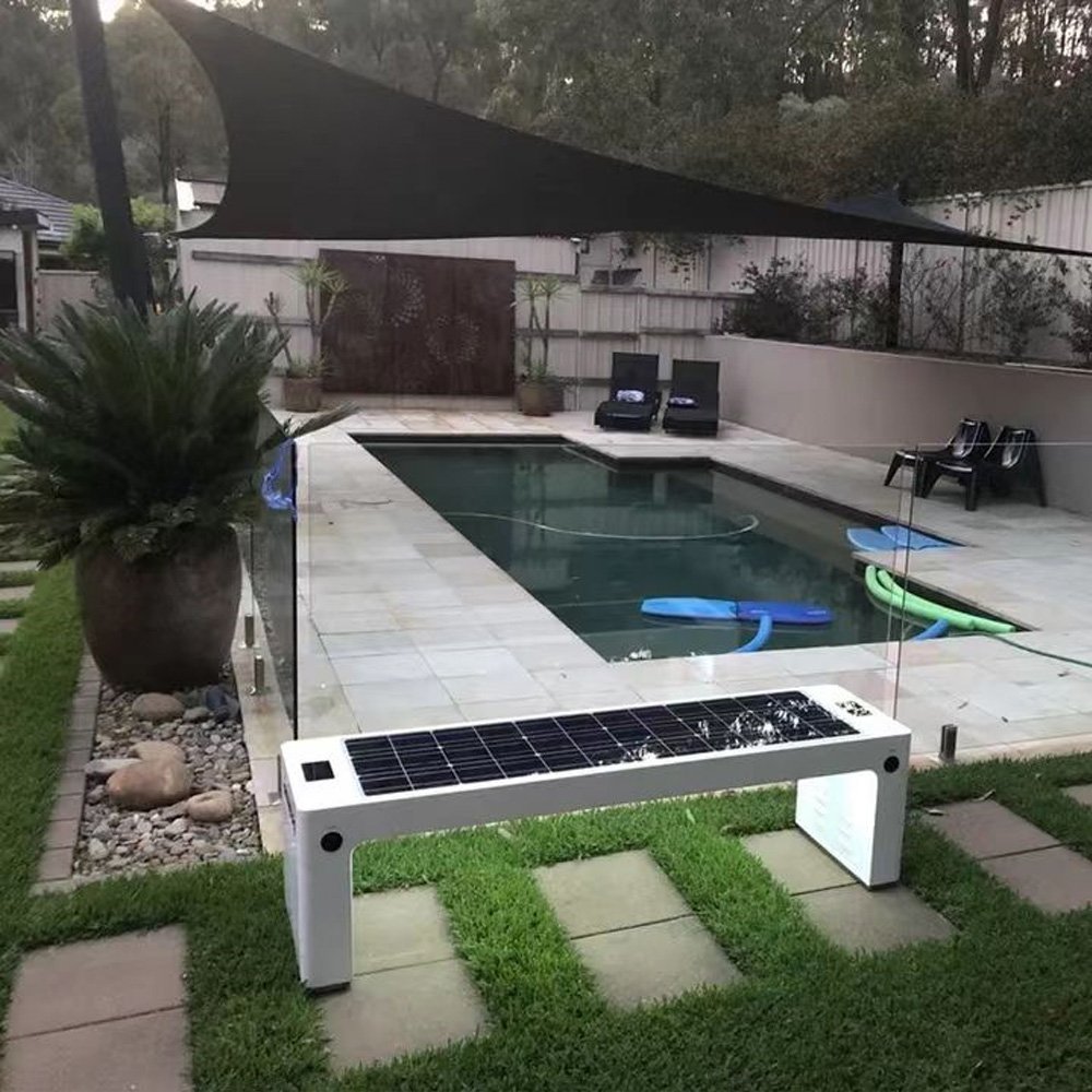 The CMX Solar Bench is a smart bench