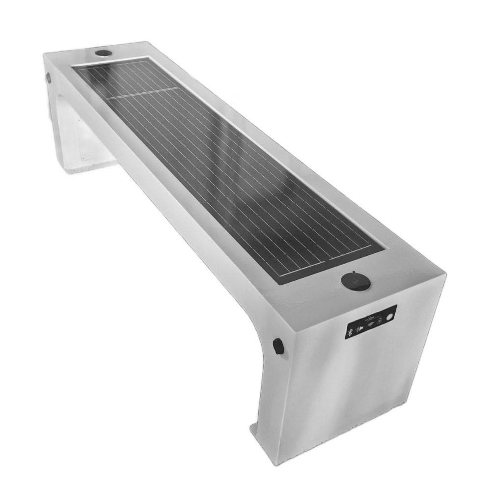 china solar powered street smart garden bench