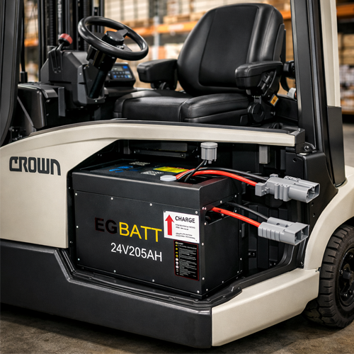 Industrial lithium battery for Crown electric forklift applications