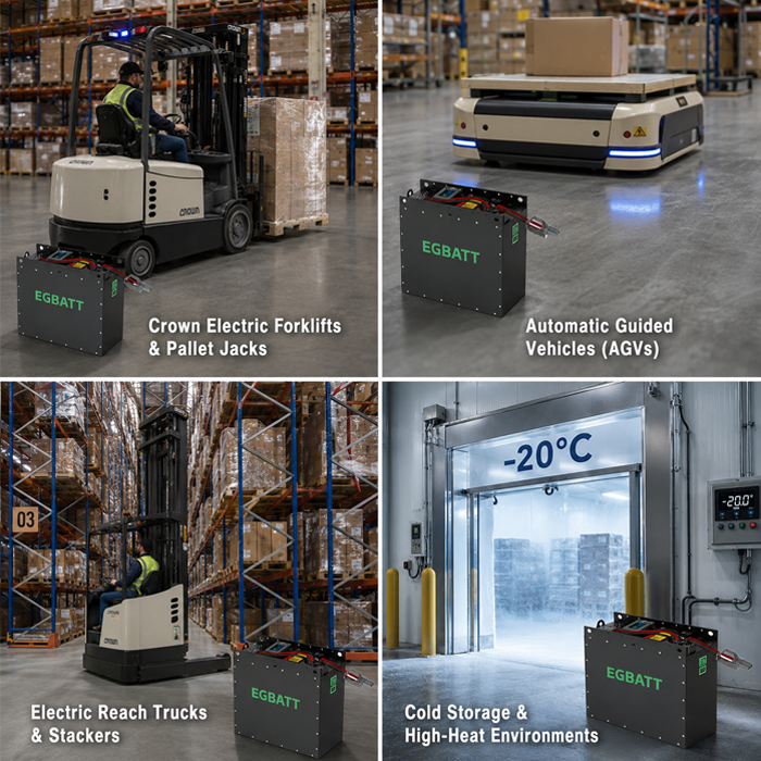 24v 25.6V 280ah lifepo4 crown forklift battery