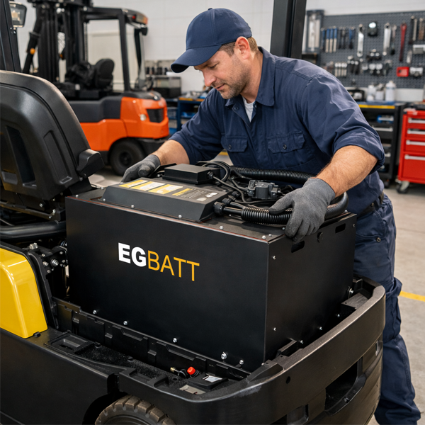 LiFePO4 forklift traction battery for electric lift trucks