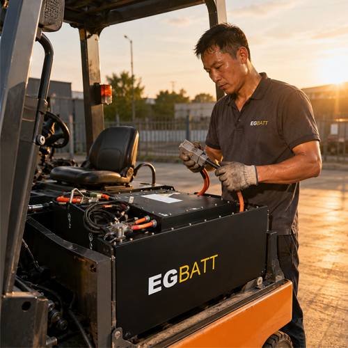 Drop-in replacement 80V 690Ah forklift lithium battery compatible with Toyota Komatsu Yale electric forklifts