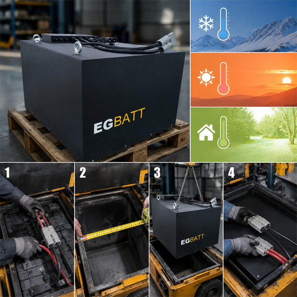 80v 400ah-690ah forklift lithium battery pack from EGBATT
