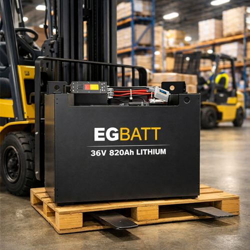 820Ah forklift battery with extended operating runtime