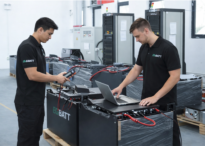 testing 24v forklift lithium battery