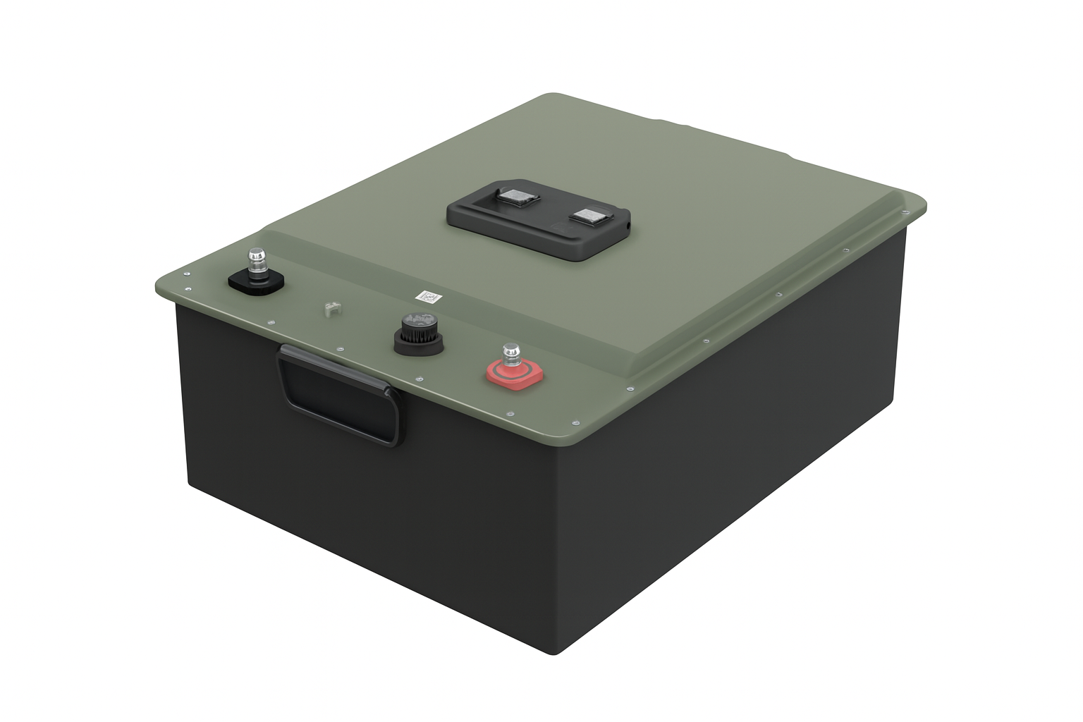 Military lithium battery assembly for rugged field equipment