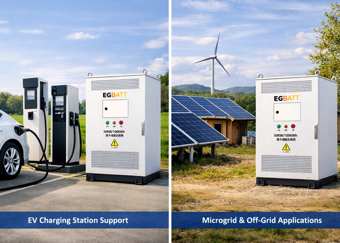 Liquid cooling thermal management system of 50kW all-in-one BESS cabinet