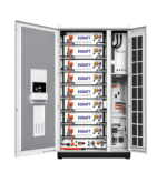 2nd-generation liquid cooling system of 200kW 372kWh BESS showing closed-loop water-glycol pipes maintaining cell temperature variance under 3°C