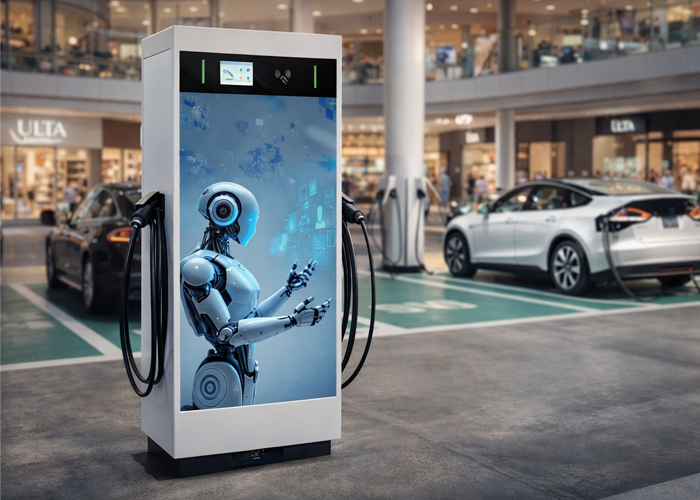 IP55 Rated Outdoor 80kW Public EV Charger for Highway and Commercial Parking Lots