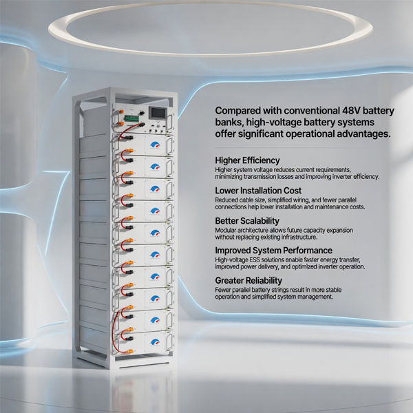 Triple-Layer Safety Protection Architecture – GRHV | Diagram showing three protection layers of GRHV rack battery: positive relay, negative relay, and breaker, with labels for overcharge and short circuit protection
