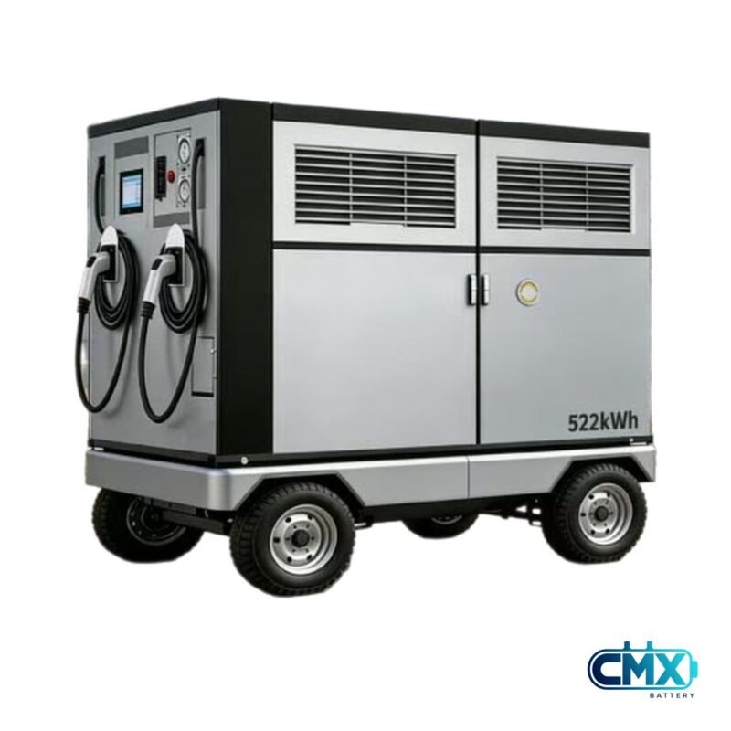 CMX U9-6 522 kWh mobile EV charging robot deployed on site