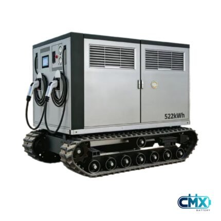 Tracked crawler chassis version of the CMX U9-6 522kWh mobile EV charging robot