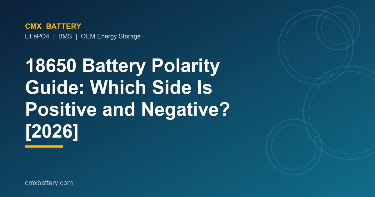18650 Battery Polarity Guide: Which Side Is Positive and Negative? [2026]