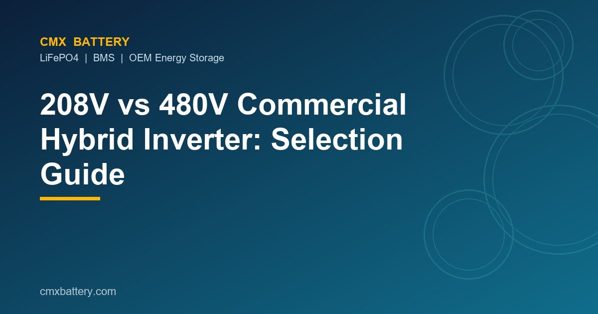 208V vs 480V Commercial Hybrid Inverter: Selection Guide