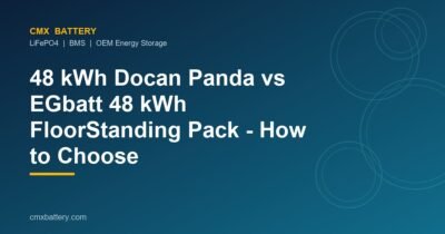 48 kWh Docan Panda vs CMX Battery 48 kWh Floor‑Standing Pack — How to Choose