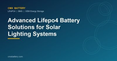 Advanced Lifepo4 Battery Solutions for Solar Lighting Systems