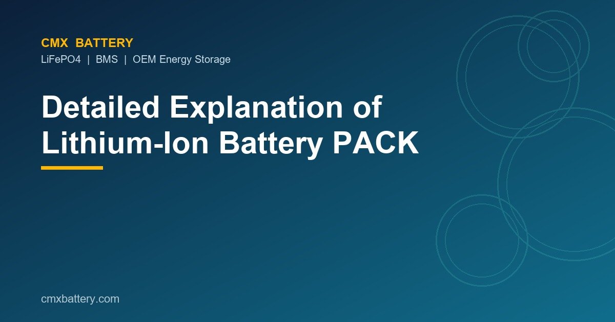 Detailed explanation of lithium-ion battery pack construction for robots