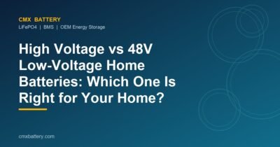 High Voltage vs 48V Low-Voltage Home Batteries: Which One Is Right for Your Home?