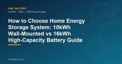 How to Choose Home Energy Storage System: 10kWh Wall-Mounted vs 16kWh High-Capacity Battery Guide