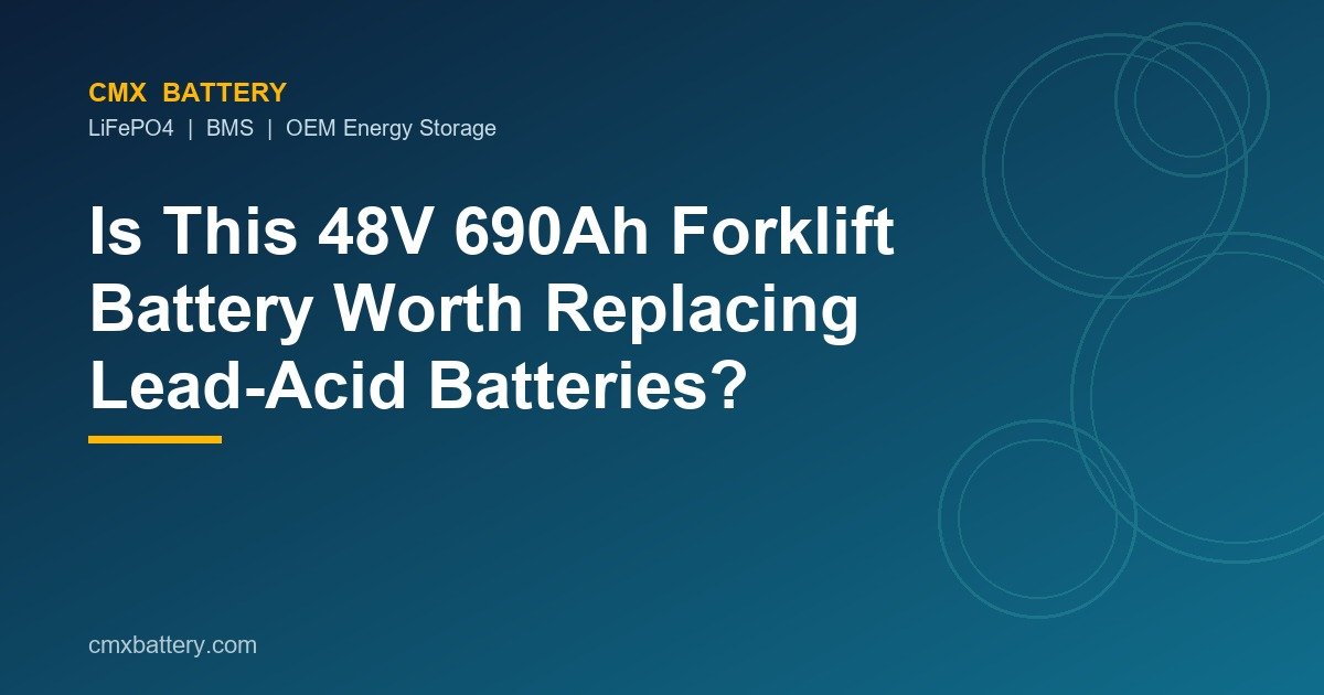 Is This 48V 690Ah Forklift Battery Worth Replacing Lead-Acid Batteries?