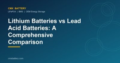 Lithium Batteries vs Lead Acid Batteries: A Comprehensive Comparison