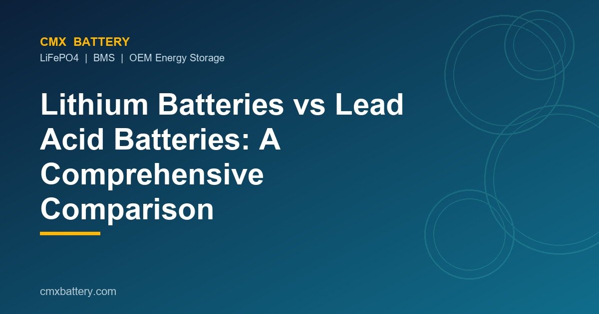 Lithium Batteries vs Lead Acid Batteries: A Comprehensive Comparison