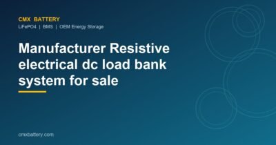 Manufacturer Resistive electrical dc load bank system for sale