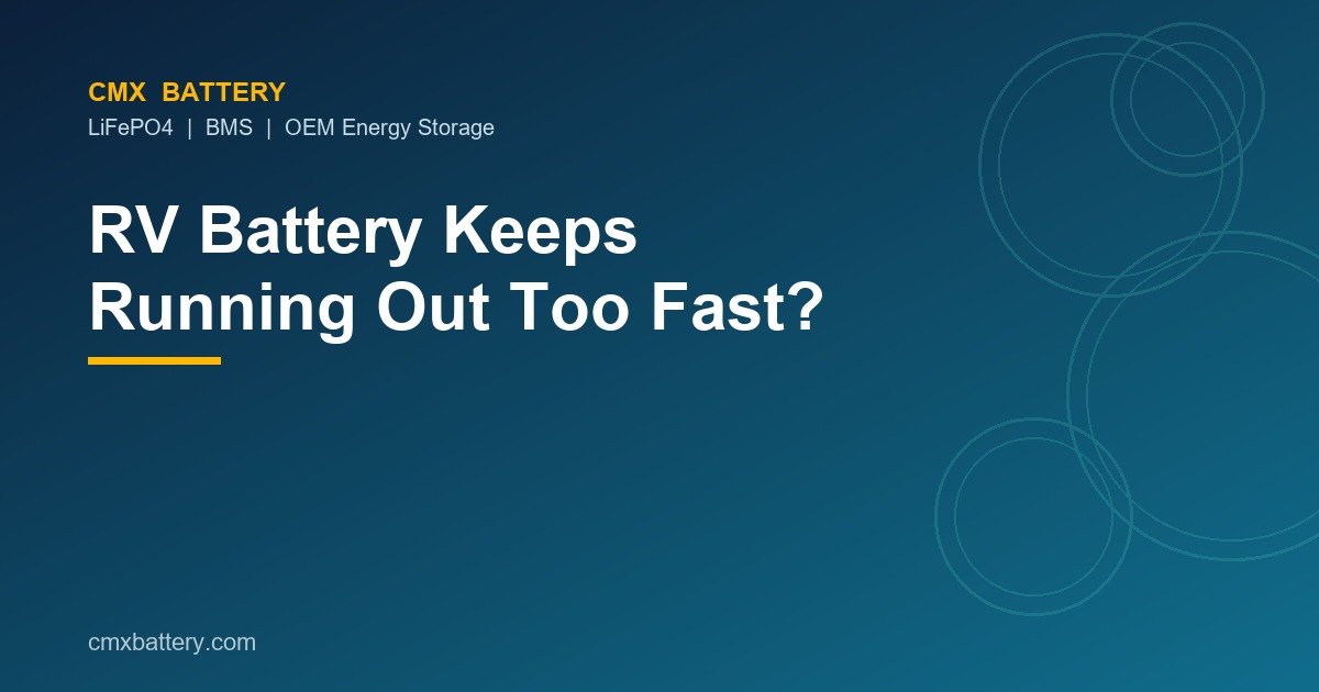 RV Battery Keeps Running Out Too Fast?