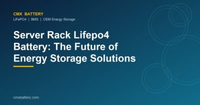 Server Rack Lifepo4 Battery: The Future of Energy Storage Solutions