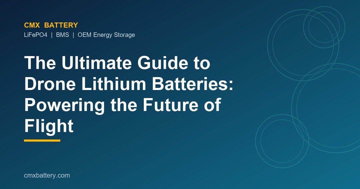 The Ultimate Guide to Drone Lithium Batteries: Powering the Future of Flight