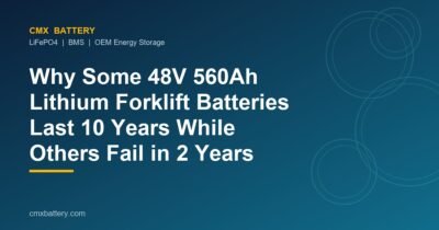 Why Some 48V 560Ah Lithium Forklift Batteries Last 10 Years While Others Fail in 2 Years