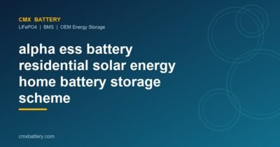 alpha ess battery residential solar energy home battery storage scheme