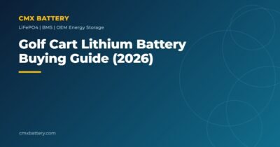 Golf cart lithium battery buying guide 2026