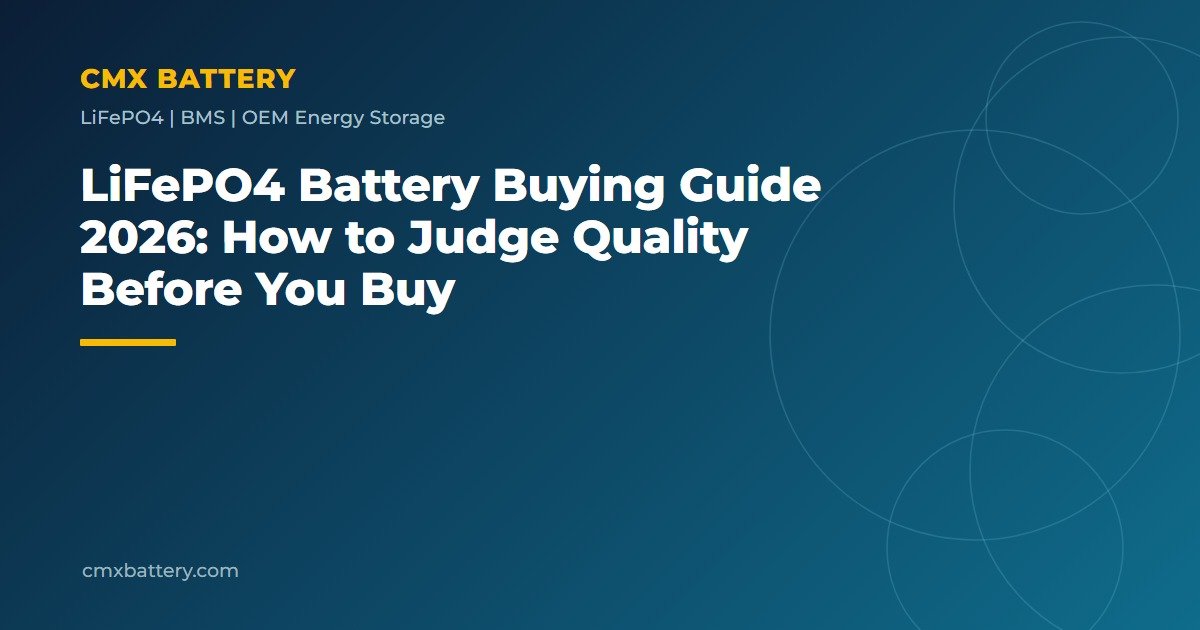 LiFePO4 Battery Buying Guide 2026: How to Judge Quality Before You Buy