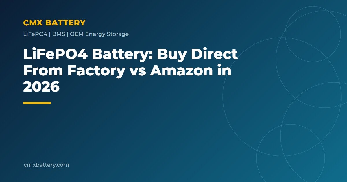 LiFePO4 Battery: Buy Direct From Factory vs Amazon in 2026