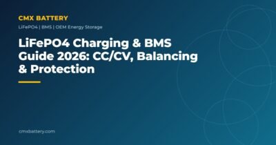 LiFePO4 Charging & BMS Guide 2026: CC/CV, Balancing & Protection