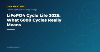 LiFePO4 Cycle Life 2026: What 6000 Cycles Really Means