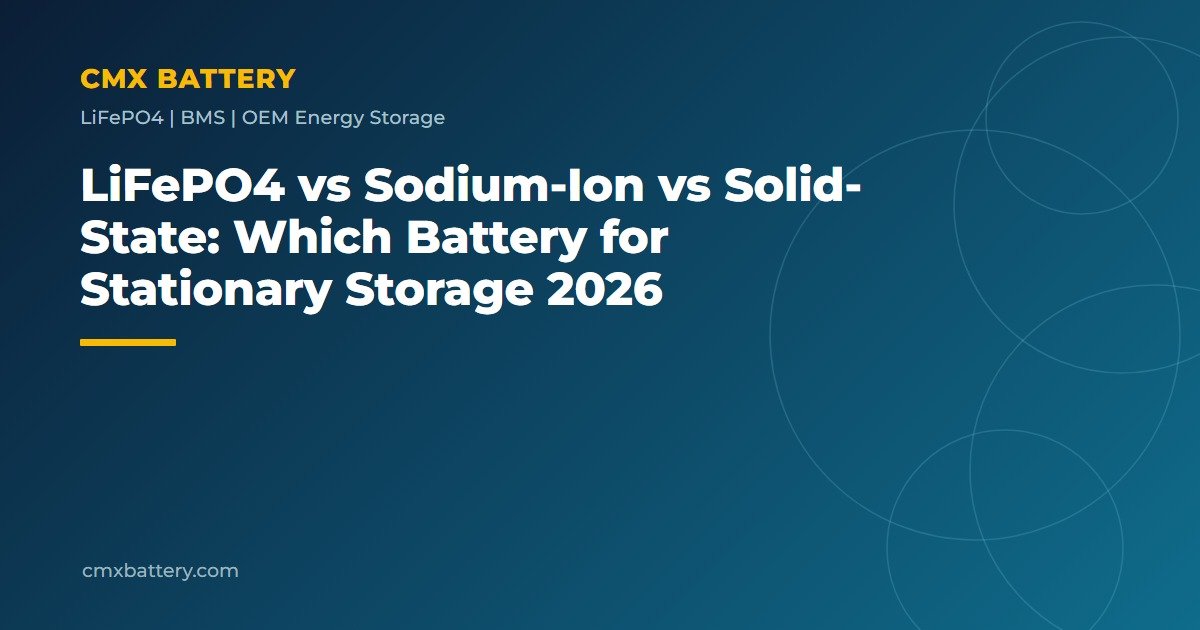 LiFePO4 vs Sodium-Ion vs Solid-State: Which Battery for Stationary Storage 2026