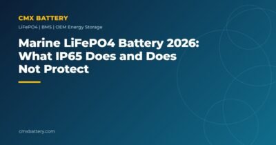Marine LiFePO4 Battery 2026: What IP65 Does and Does Not Protect