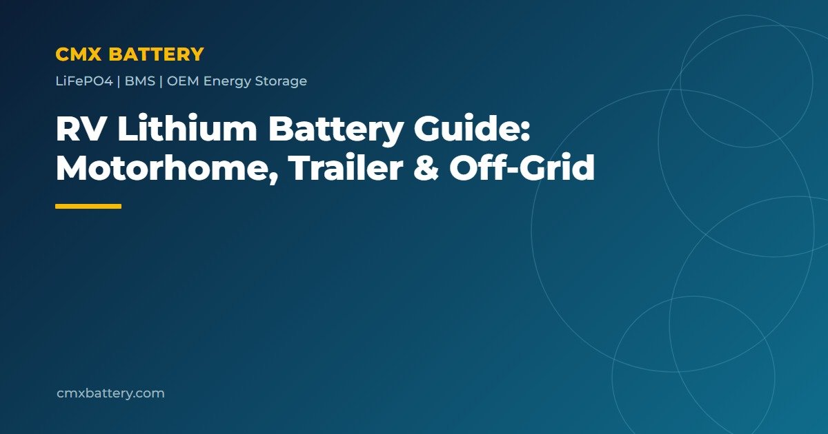 RV lithium battery guide for motorhomes, trailers and off-grid